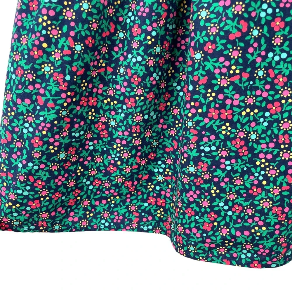 Crewcuts‎ by J.Crew ditsy Floral Smocked Dress Size 7 long sleeves cotton church